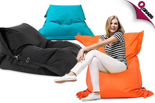 For QR349, Lounge with Uniquely Shaped, Big Puff Sac Bean Bags with FREE Delivery - Choose from 5 Fun Colors! (QR650 Value)